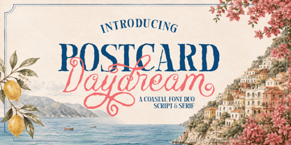 Postcard Daydream Font Poster 1