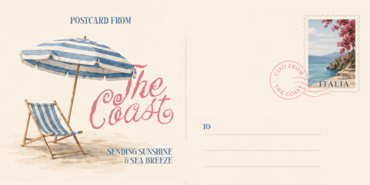 Postcard Daydream Font Poster 10