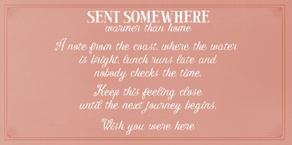 Postcard Daydream Font Poster 3