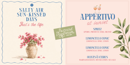 Postcard Daydream Font Poster 8