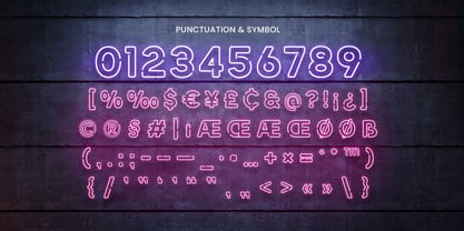 Neon Lamp Font Poster 11