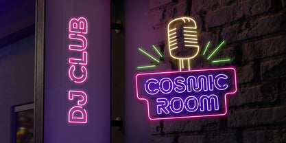 Neon Lamp Font Poster 8