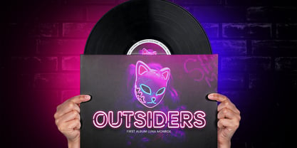 Neon Lamp Font Poster 6