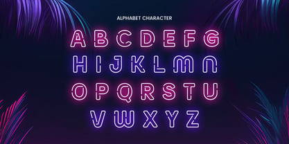 Neon Lamp Font Poster 10