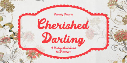 Cherished Darling Font Poster 1