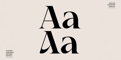 Caelvin Font Poster 5