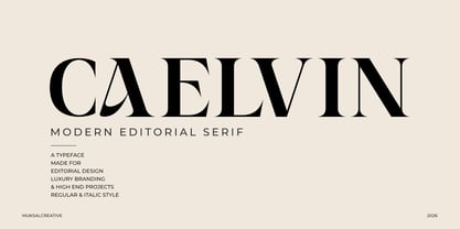 Caelvin Font Poster 1