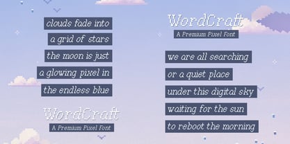 Word Craft Font Poster 2
