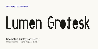 Lumen Grotesk Font Poster 1