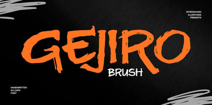 Gejiro Brush Font Poster 1