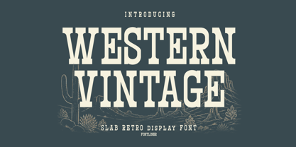 Western Vintage Font Poster 1