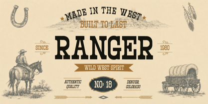 Western Vintage Font Poster 8