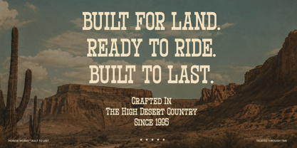 Western Vintage Font Poster 9