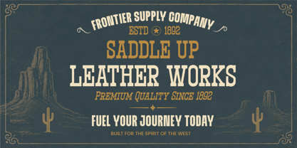 Western Vintage Font Poster 6