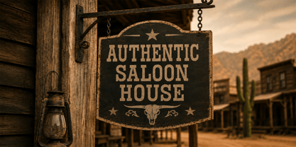 Western Vintage Font Poster 7