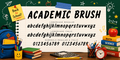 Academic Brush Font Poster 6