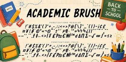 Academic Brush Font Poster 7