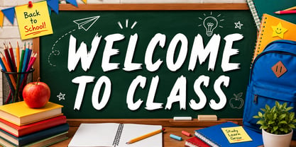 Academic Brush Font Poster 3
