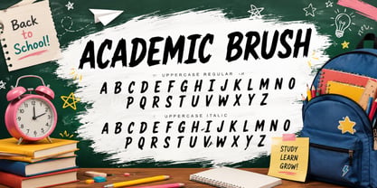 Academic Brush Font Poster 5