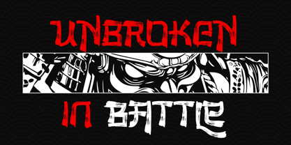 The Last Shuriken Rough Font Poster 2