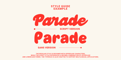 Retro Parade Font Poster 8