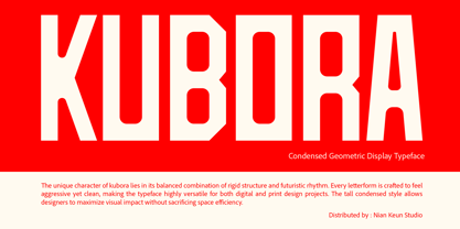 Kubora Font Poster 1