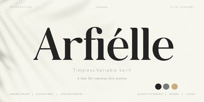 Arfielle Font Poster 1