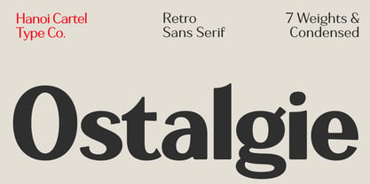 Ostalgie Font Poster 1