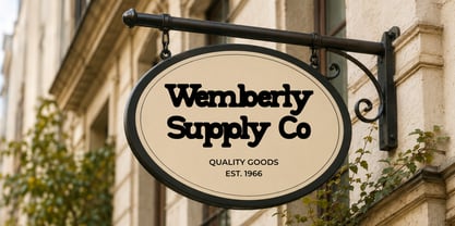 Wemberly Font Poster 8