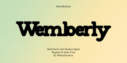 Wemberly Font Poster 1