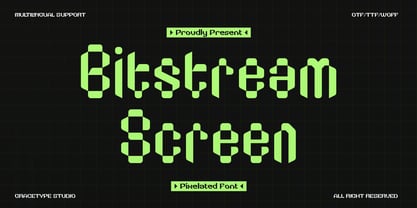 Bitstream Screen Font Poster 1