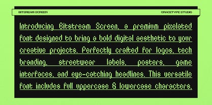 Bitstream Screen Font Poster 4