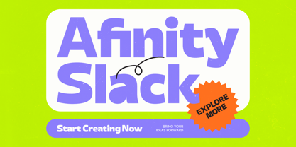Afinity Slack Font Poster 1