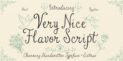 Very Nice Flavor Font Poster 1