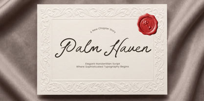 Palm Haven Font Poster 1