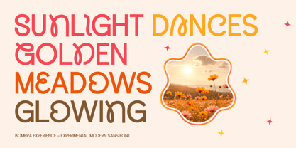 Bomera Experience Font Poster 2