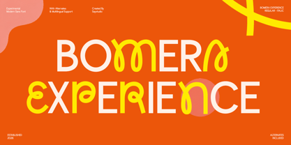 Bomera Experience Font Poster 1