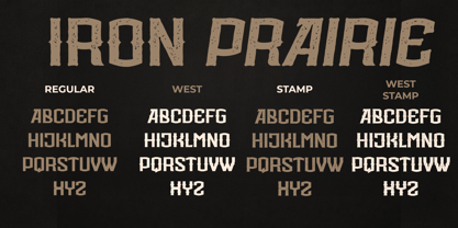 Iron Prairie Font Poster 3