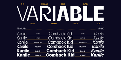 Kanile Font Poster 2