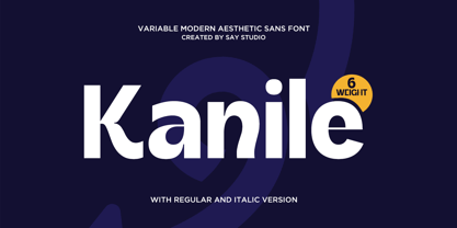 Kanile Font Poster 1