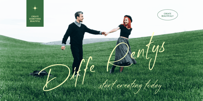 Diffe Rentys Font Poster 1