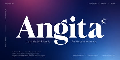 Angita Font Poster 1