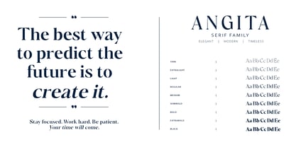 Angita Font Poster 2