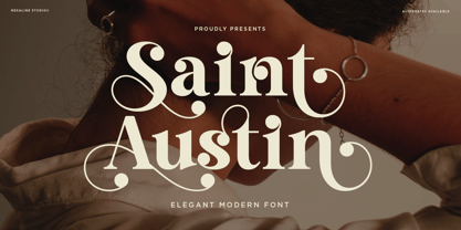 Saint Austin Font Poster 1
