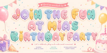 Cloudwink Font Poster 6
