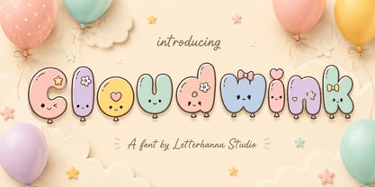 Cloudwink Font Poster 1