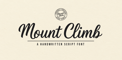 Mount Climb Font Poster 1