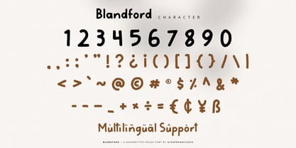 Blandford Font Poster 8