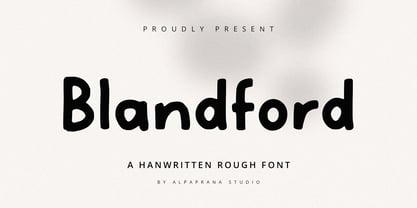 Blandford Font Poster 1