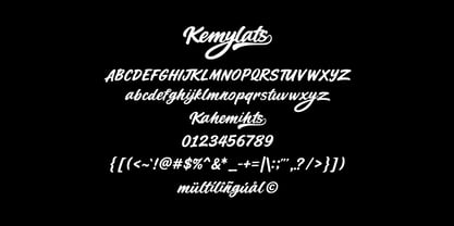 Kemylats Font Poster 6